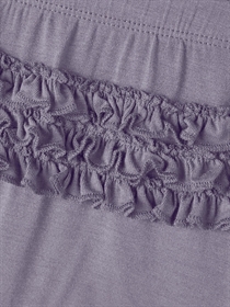 NAME IT Modal Leggings Med Flæser Kessie Lavender Gray